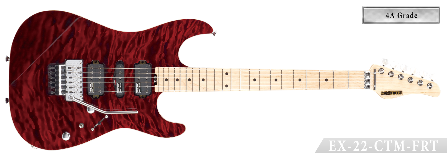 おまけ付】 SCHECTER EX-V-22-CTM-FRT EX-V-22-CTM-FRT/4AG BKCH